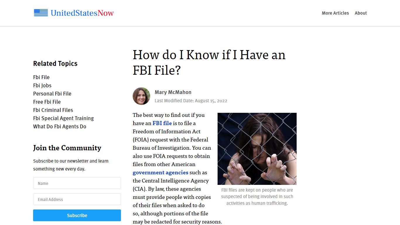 How do I Know if I Have an FBI File? - United States Now